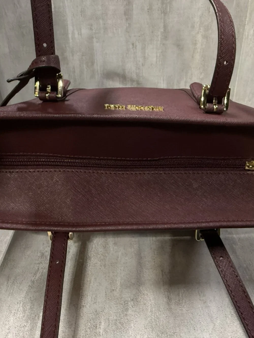 Michael Kors Jet Set Travel Medium Saffiano Leather Tote - Burgundy